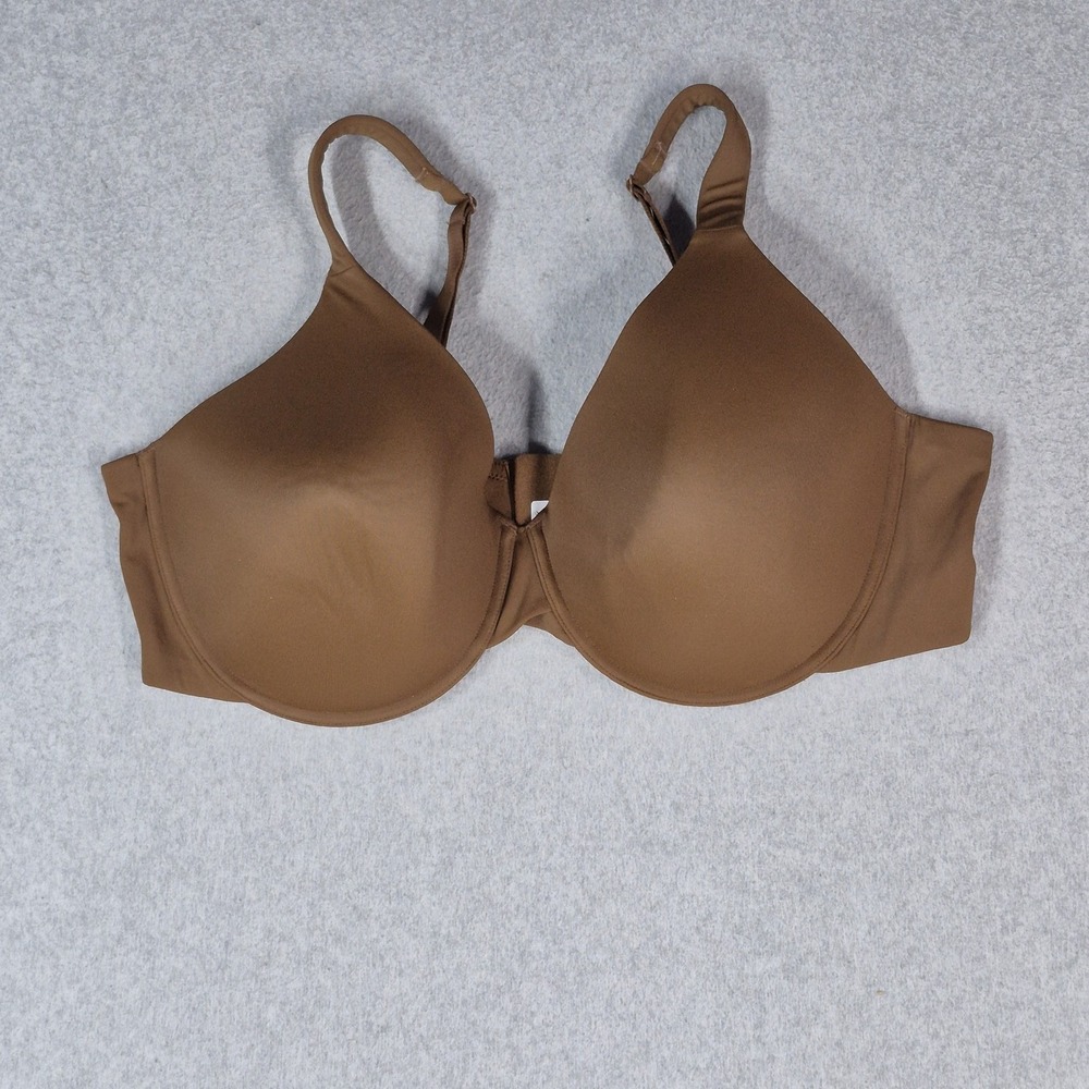 Ambrielle Women Bra 44DD Brown Everyday Full Coverage T Shirt Underwired